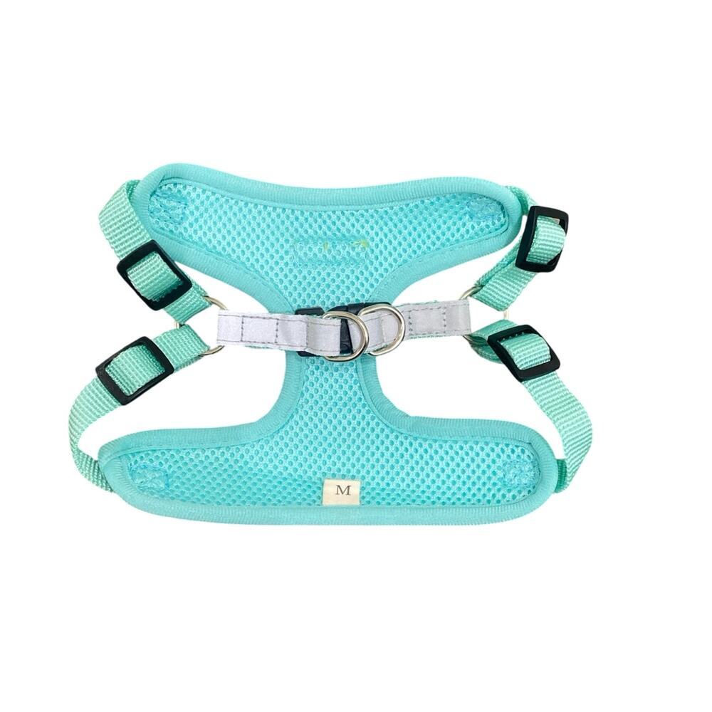 Dinosaur Pattern Reflective Dog Harness in Green, Size M​ - Picture 4 of 6